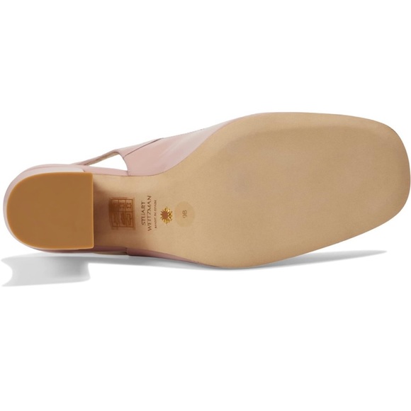 Stuart Weitzman Curveblock Patent Slingback Pumps Size 38.5 - Picture 5 of 5